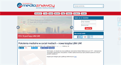 Desktop Screenshot of medioznawca.com